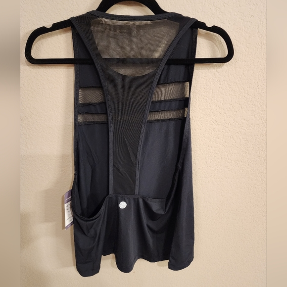 *NWT Threads 4 Thought Black Mesh Roma Muscle Tank Top* - Picture 6 of 8